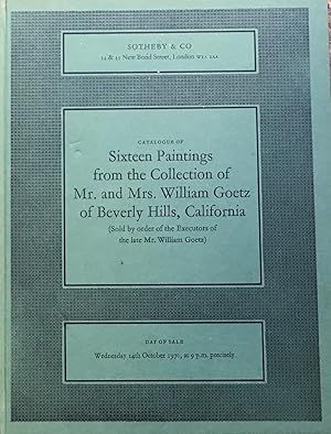 Catalogue of Sixteen Paintings from the Collection of Mr and Mrs William Goetz, of Beverly Hills,...