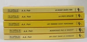 Imagen del vendedor de Les femmes sont friponnes - le doigt dans l'oeil - la piste efface - bousculez pas le magot - un colt dans le corsage (lot de 5 livres) a la venta por crealivres