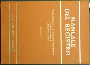 Seller image for Manuale del registro for sale by Antica Libreria Srl