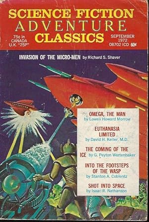 Seller image for SCIENCE FICTION ADVENTURES CLASSICS: September, Sept. 1972 for sale by Books from the Crypt