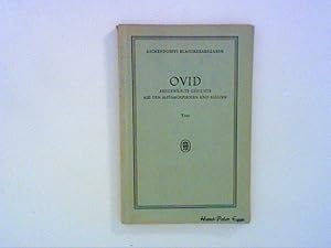 Bild des Verkufers fr Ovid: Ausgewhlte Gedichte aus den Metamorphosen und Elegien zum Verkauf von ANTIQUARIAT FRDEBUCH Inh.Michael Simon