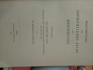 Erläuterungen zum Geschichtlichen Atlas der Rheinprovinz. Zweiter Band. Die Karte von 1789. Einte...