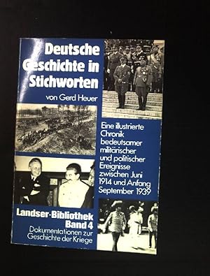 Bild des Verkufers fr Deutsche Geschichte in Stichworten. zum Verkauf von books4less (Versandantiquariat Petra Gros GmbH & Co. KG)