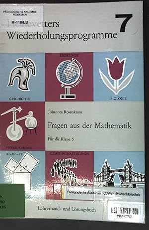 Seller image for Fragen aus der Mathematik fr die Klasse 5; Schlerarbeitsheft; Heinevetters Wiederholungsprogramme; for sale by books4less (Versandantiquariat Petra Gros GmbH & Co. KG)