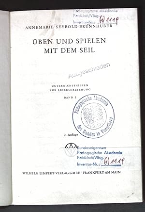 Imagen del vendedor de ben und Spielen mit dem Seil; Unterrichtshilfen zur Leibeserziehung, Band 2; a la venta por books4less (Versandantiquariat Petra Gros GmbH & Co. KG)