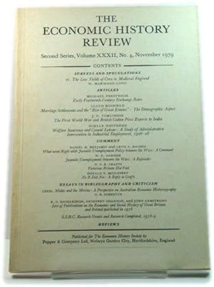 Imagen del vendedor de The Economic History Review: Second Series, Volume XXXII, No.4, November 1979 a la venta por PsychoBabel & Skoob Books