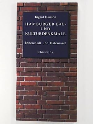 Bild des Verkufers fr Hamburger Bau- und Kulturdenkmler zum Verkauf von Leserstrahl  (Preise inkl. MwSt.)