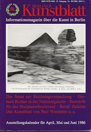 Seller image for Berliner Kunstblatt Nr. 50 for sale by The land of Nod - art & books