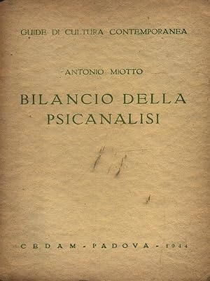 Seller image for Bilancio della psicanalisi for sale by Librodifaccia