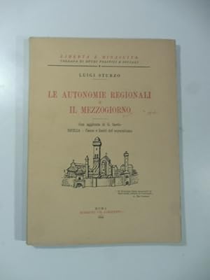 Bild des Verkufers fr Le autonomie regionali e il mezzogiorno. Con aggiunta di G. Sardo zum Verkauf von Coenobium Libreria antiquaria