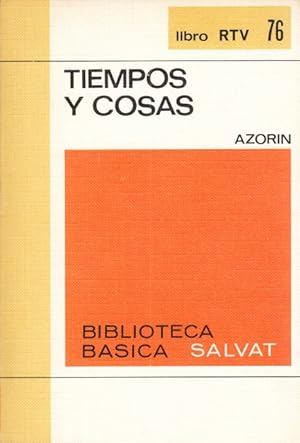 Bild des Verkufers fr TIEMPOS Y COSAS zum Verkauf von Librera Vobiscum