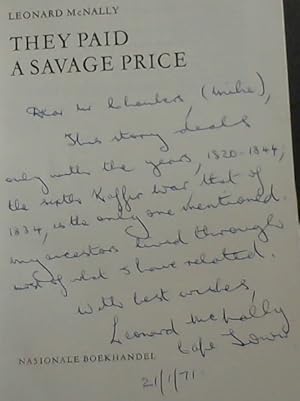 Seller image for They Paid a Savage Price for sale by Chapter 1