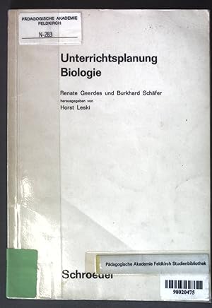 Image du vendeur pour Unterrichtsplanung Biologie; mis en vente par books4less (Versandantiquariat Petra Gros GmbH & Co. KG)