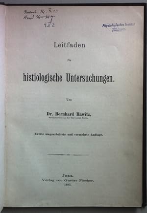 Leitfaden für histiologische Untersuchungen.