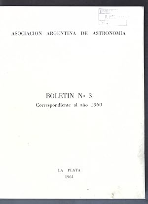 Imagen del vendedor de Sobre las distancias maximas de los satelites; en: Boletin No. 3 Correspondiente al ano 1960, Asociacion Argentina de Astronomia; a la venta por books4less (Versandantiquariat Petra Gros GmbH & Co. KG)