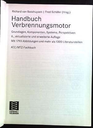 Seller image for Handbuch Verbrennungsmotor: Grundlagen, Komponenten, Systeme, Perspektiven. ATZ-MTZ-Fachbuch for sale by books4less (Versandantiquariat Petra Gros GmbH & Co. KG)
