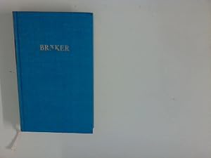 Imagen del vendedor de Brkers Werke : in einem Band. Ausgewhlt und eingel. von Hans- Gnther Thalheim a la venta por ANTIQUARIAT FRDEBUCH Inh.Michael Simon