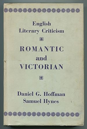 Bild des Verkufers fr English Literary Criticism: Romantic and Victorian zum Verkauf von Between the Covers-Rare Books, Inc. ABAA