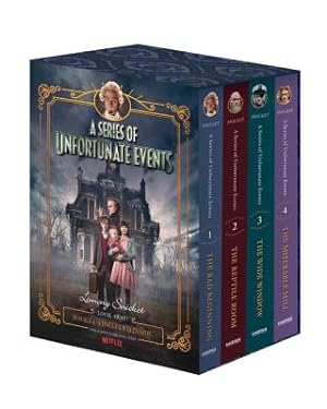 Image du vendeur pour A Series of Unfortunate Events #1-4 Netflix Tie-In Box Set (Hardback or Cased Book) mis en vente par BargainBookStores