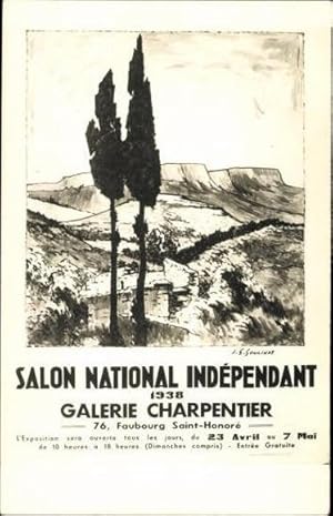 8 alte Ansichtskarte / Postkarte Galerie Charpentier, Salon National Independant 1938, diverse Mo...