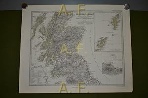 Imagen del vendedor de Grobritannien, Nrdliches Blatt: Schottland u. der Nrdlichste Theil England's Stieler's Hand-Atlas No. 47, 1 : 1.500.000 (ca. 48 x 39 cm) a la venta por Antiquarische Fundgrube e.U.