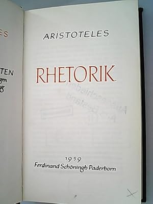 Aristoteles: Die Lehrschriften.