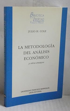 Seller image for LA METODOLOGIA DEL ANALISIS ECONOMICO Y OTROS ENSAYOS for sale by LIBRERIA  SANZ