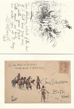 Bild des Verkufers fr Eight Greeting Cards from Vintage Postcards by Charles M. Russell zum Verkauf von BASEMENT BOOKS