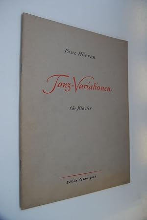 Tanzvariationen für Klavier Edition Schott 2648