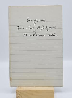 Imagen del vendedor de THOUGHTBOOK OF FRANCIS SCOTT KEY FITZGERALD; [Together with original appearance in "The Princeton University Library Chronicle," Winter 1965] a la venta por Quill & Brush, member ABAA