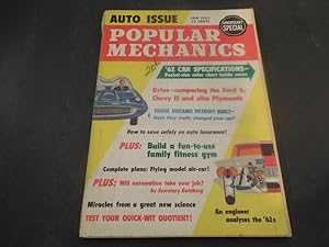 Popular Mechanics Jan 1962 62 Car Specifications, Auto Issue