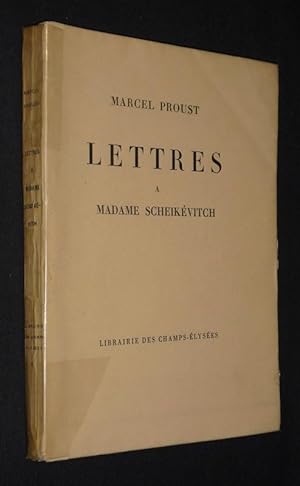 Bild des Verkufers fr Lettres  Madame Scheikvitch zum Verkauf von Abraxas-libris