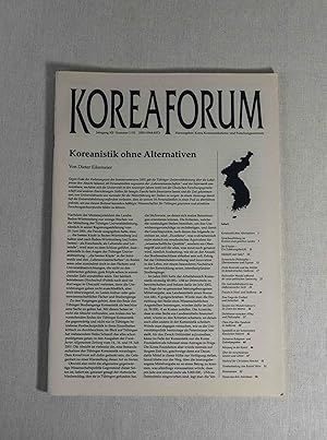 Bild des Verkufers fr Korea Forum, Jahrgang XII (Nummer 1/02): Koreanistik ohne Alternativen. zum Verkauf von Versandantiquariat Waffel-Schrder