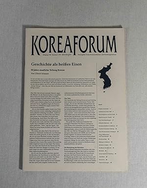 Bild des Verkufers fr Korea Forum, Jahrgang XI (Nummer 1/01): . und Korea in der Mitte. zum Verkauf von Versandantiquariat Waffel-Schrder