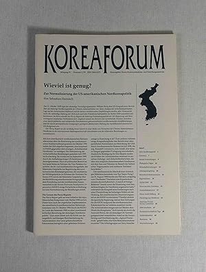 Bild des Verkufers fr Korea Forum, Jahrgang IX (Nummer 2/99): Wieviel ist genug? zum Verkauf von Versandantiquariat Waffel-Schrder