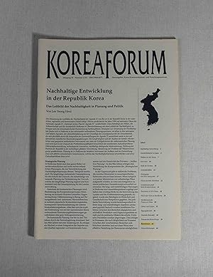 Bild des Verkufers fr Korea Forum, Jahrgang XI (Nummer 2/01): Nachhaltige Entwicklung in der Republik Korea. zum Verkauf von Versandantiquariat Waffel-Schrder