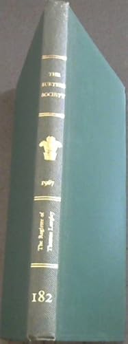 Imagen del vendedor de The Register Of Thomas Langley Bishop Of Durham 1406-1937;The Surtees Society 1967 No. 182 a la venta por Chapter 1