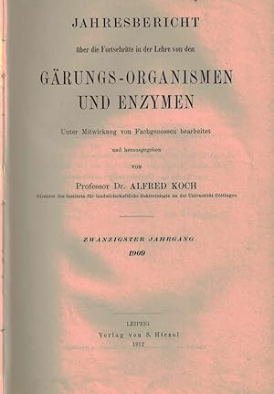 Jahresbericht über die Fortschritte in der Lehre von den Gärungs-Organismen und Enzymen. Zwanzigs...