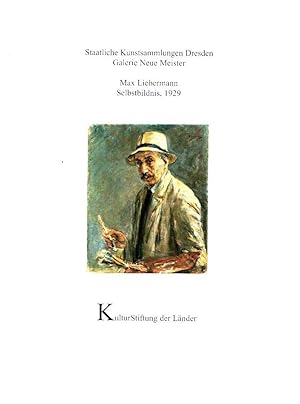 Max Liebermann Selbstbildnis, 1929 [anlässlich des Ankaufs des Gemäldes Selbstbildnis, 1929 von M...