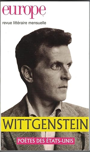 Revue Europe : Wittgenstein - Poètes des États-Unis. Octobre 2004 n° 906.