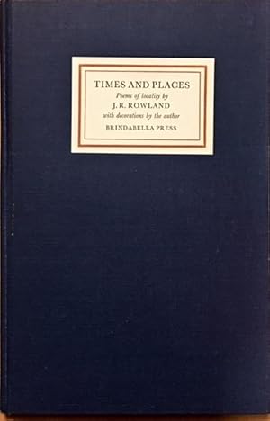 Image du vendeur pour Times and Places. Poems of Locality mis en vente par Dial-A-Book