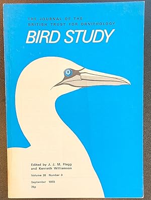Seller image for Bird Study the Journal of the British Trust for Ornithology Volume 20 Number 3 September 1973 / H Milne and L H Campbell "Sea-ducks" / P J Dare and A J Mercer "the Oystercatcher" / J A Webster "Barn Owl" / M de L Brooke "Birds of the Shiant Islands" / Peter Corkhill "Puffins" / H E M Dott ",Fulmars" / Mary J Taitt "the Starling" for sale by Shore Books