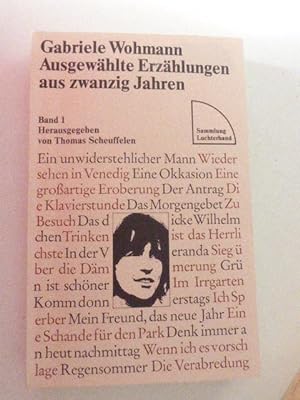 Seller image for Ausgewhlte Erzhlungen aus zwanzig Jahren. Band 1 (1956 - 1963). TB for sale by Deichkieker Bcherkiste