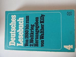 Imagen del vendedor de Deutsches Lesebuch Band 4: Von 1880 bis zum 2. Weltkrieg. TB a la venta por Deichkieker Bcherkiste