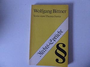 Seller image for Rechts-Sprche. Texte zum Thema Justiz. TB for sale by Deichkieker Bcherkiste