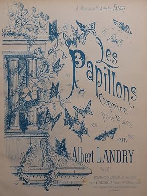 Seller image for LANDRY Albert Les Papillons Piano XIXe for sale by partitions-anciennes