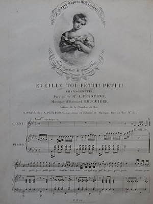 Seller image for BRUGUIRE Edouard veille toi petit ! petit ! Chant Piano ca1840 for sale by partitions-anciennes