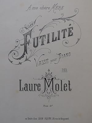 Seller image for MOLET Laure Futilit Piano for sale by partitions-anciennes