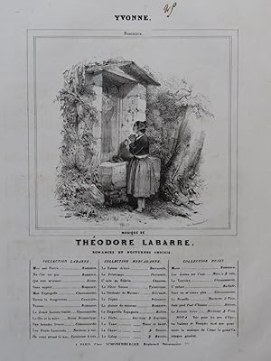 Seller image for LABARRE Thodore Yvonne Chant Piano ca1840 for sale by partitions-anciennes