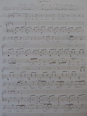 Immagine del venditore per BARRAULT de St ANDR Cajolerie Manuscrit Chant Piano ca1840 venduto da partitions-anciennes